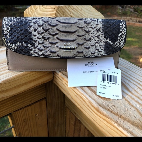 Coach python envelope wallet - Picture 1 of 5